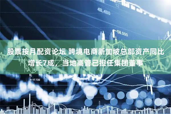 股票按月配资论坛 跨境电商新加坡总部资产同比增长7成，当地高管已担任集团董事